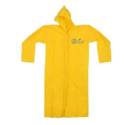 Waterproof Polyester Yellow Rain Coat